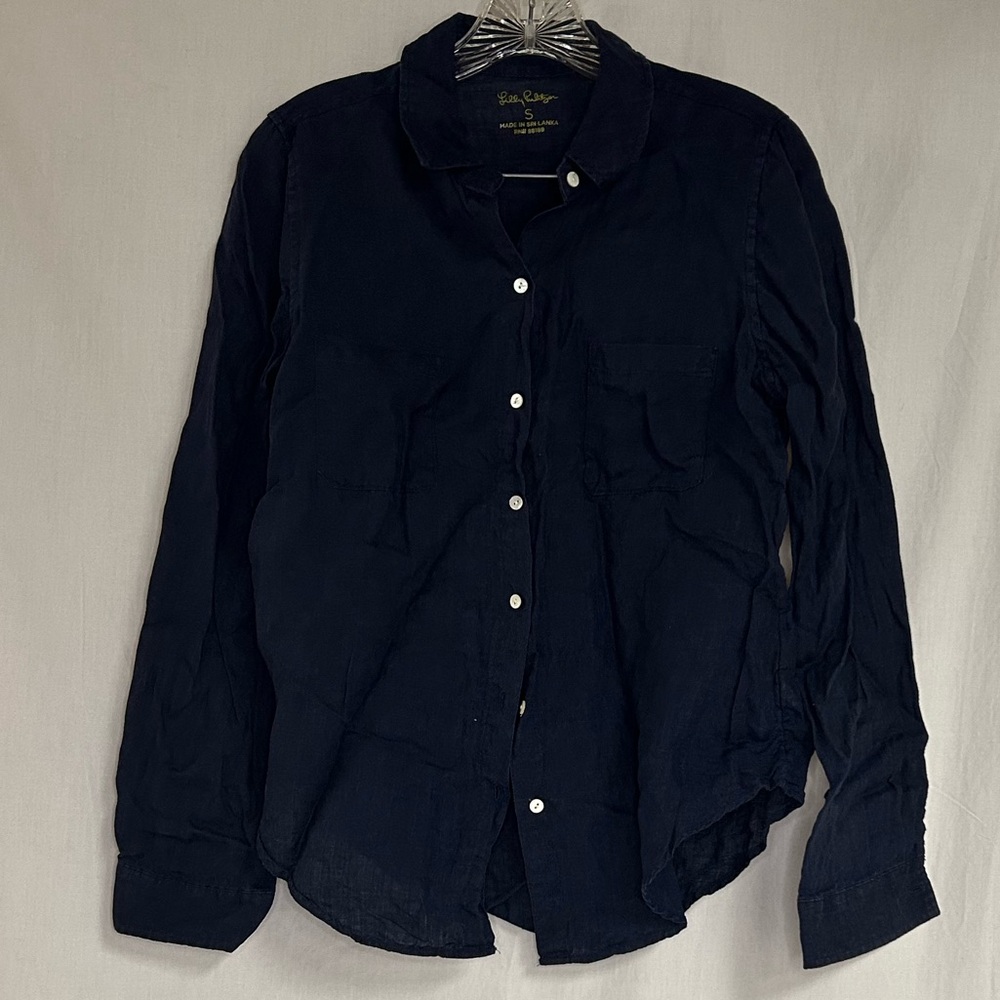 Lilly Pulitzer Dark Blue Casual Shirt